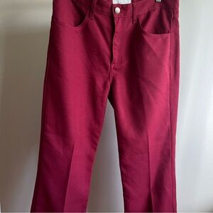 NWOT THE GREAT. Burgundy trousers, size 30